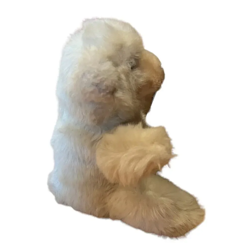 VTG 1980s Prestige Toy Corp Snow Teddy Bear Plush Stuffed Animal 11 Inch RARE
